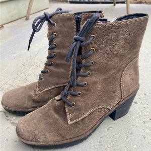 Fly London Brown Heeled Boots Size 41